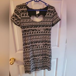 Black and white PINK dress
